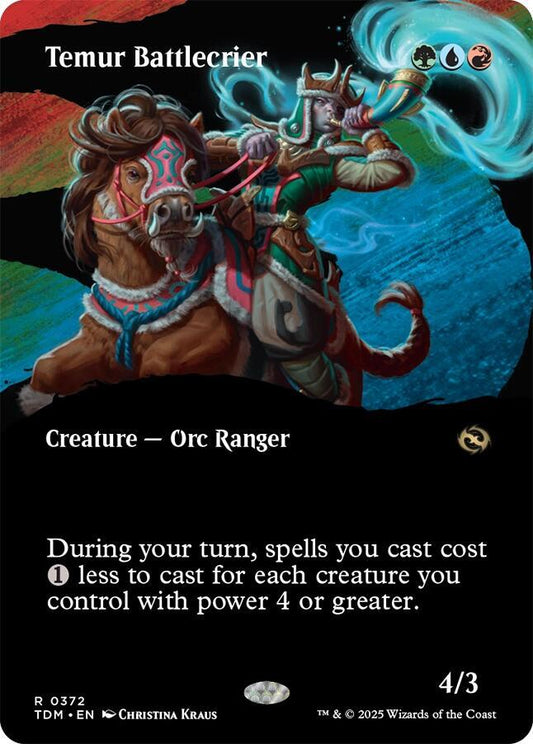 Temur Battlecrier #372 (Borderless) Tarkir: Dragonstorm
