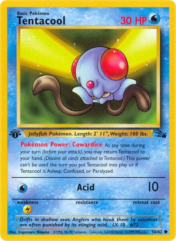 Tentacool (1st Edition) #56 Fossil