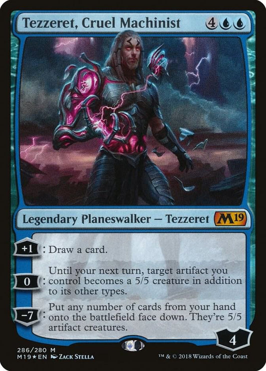 Tezzeret, Cruel Machinist #286 FOIL Core Set 2019
