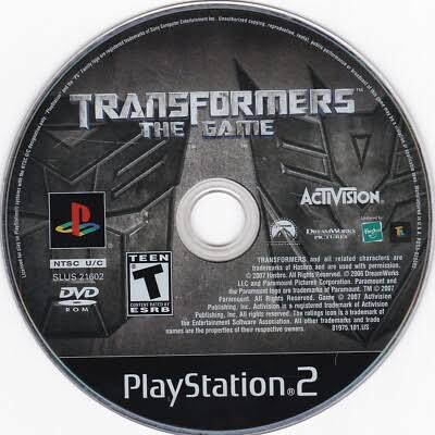 PS2 Transformers The Game (Disc Only)