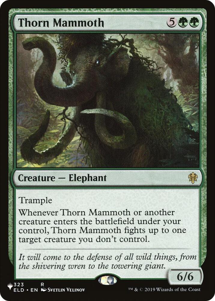 Thorn Mammoth #323 The List Reprints