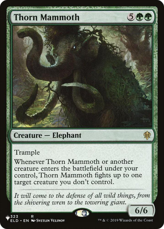 Thorn Mammoth #323 The List Reprints