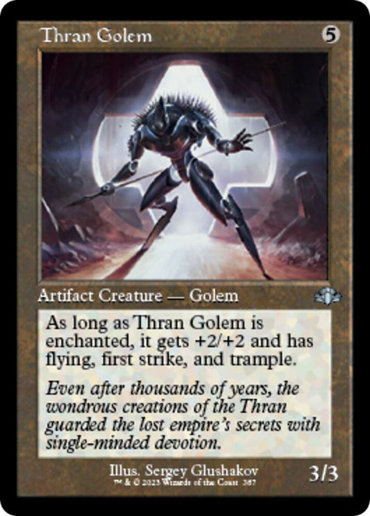 Thran Golem #387 (Retro Frame) Dominaria Remastered