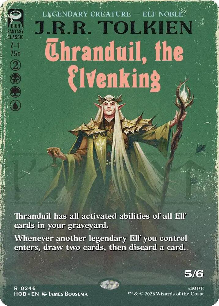 Thranduil, the Elvenking (Borderless) #246 The Hobbit