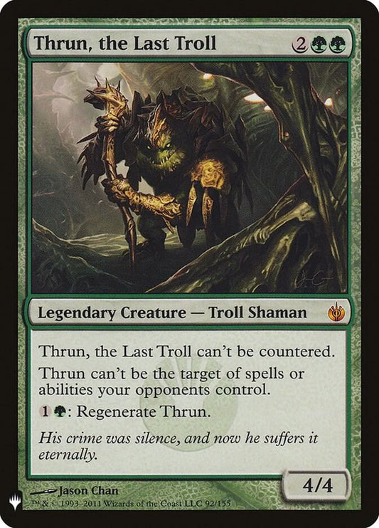 Thrun, the Last Troll #92 The List Reprints