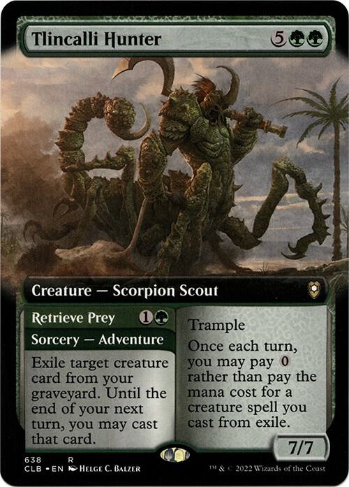 Tlincalli Hunter #638 (Extended Art) Commander Legends: Battle for Baldur's Gate