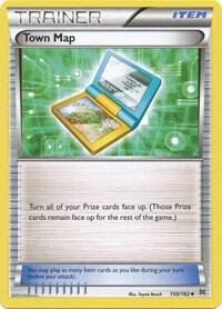 Town Map #150 REVERSE HOLOFOIL XY - BREAKthrough