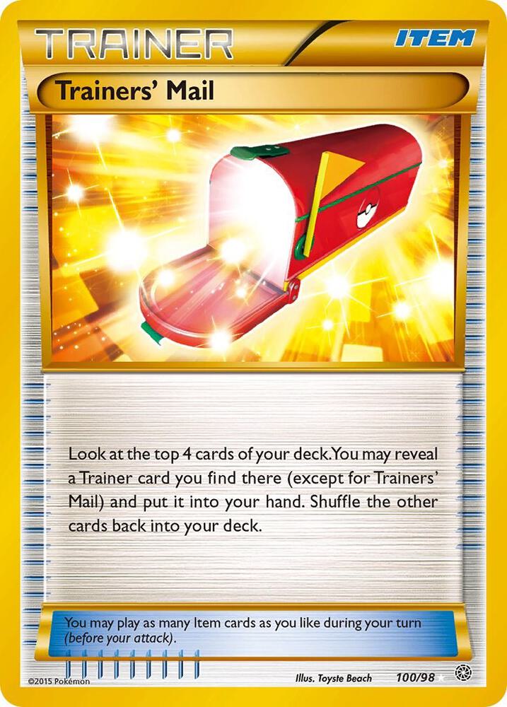 Trainers' Mail (Secret) #100 XY - Ancient Origins