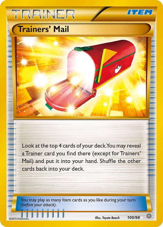 Trainers' Mail (Secret) #100 XY - Ancient Origins