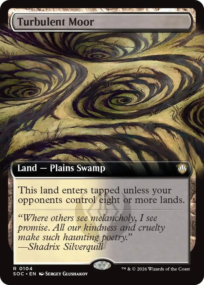 Turbulent Moor (Extended Art) #104 Commander: Secrets of Strixhaven