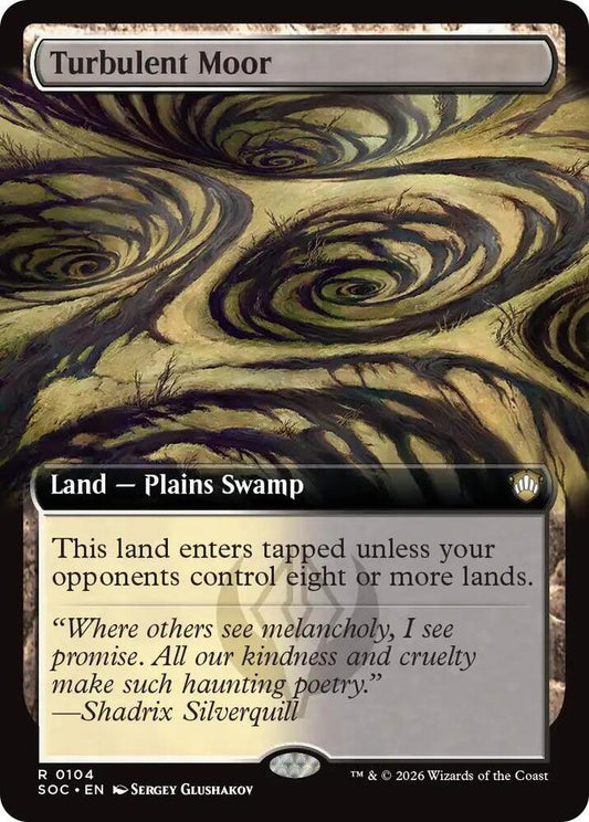 Turbulent Moor (Extended Art) #104 Commander: Secrets of Strixhaven