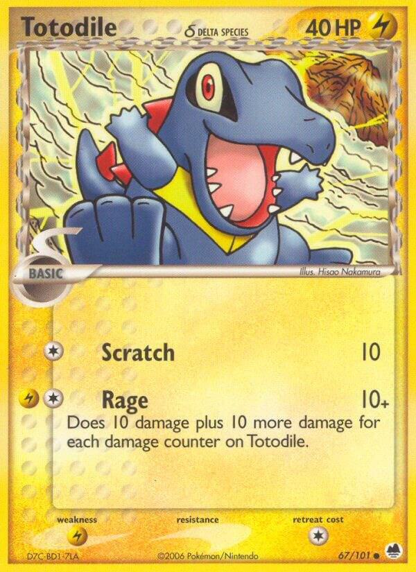 Totodile (Delta Species) #67 EX Dragon Frontiers