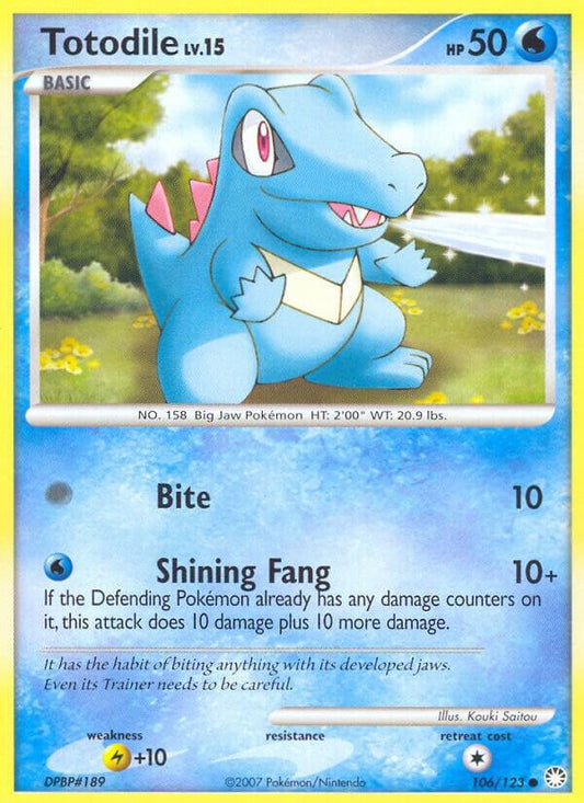 Totodile #106 Mysterious Treasures