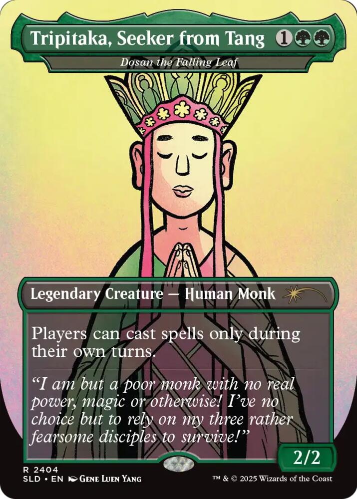 Tripitaka, Seeker from Tang (Dosan the Falling Leaf) #2404 FOIL Secret Lair Drop Series