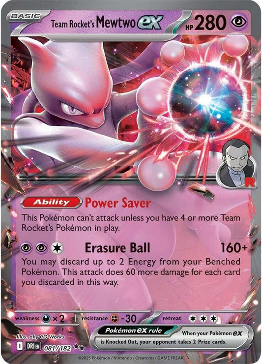 Team Rocket's Mewtwo EX #81 SV10: Destined Rivals