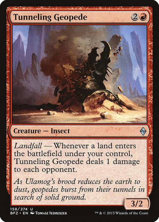 Tunneling Geopede #158 Battle for Zendikar