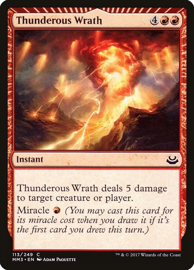 Thunderous Wrath #113 FOIL Modern Masters 2017