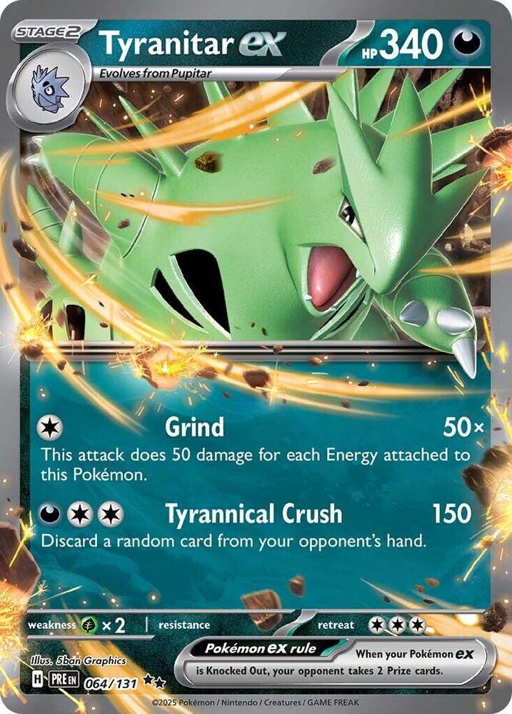 Tyranitar EX #64 SV: Prismatic Evolutions
