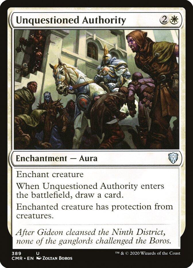 Unquestioned Authority #389 Commander Legends