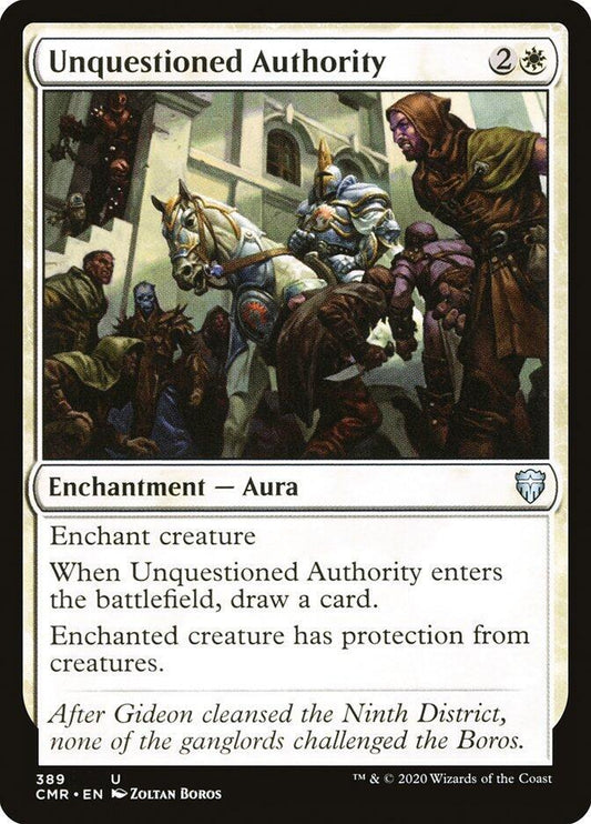 Unquestioned Authority #389 Commander Legends