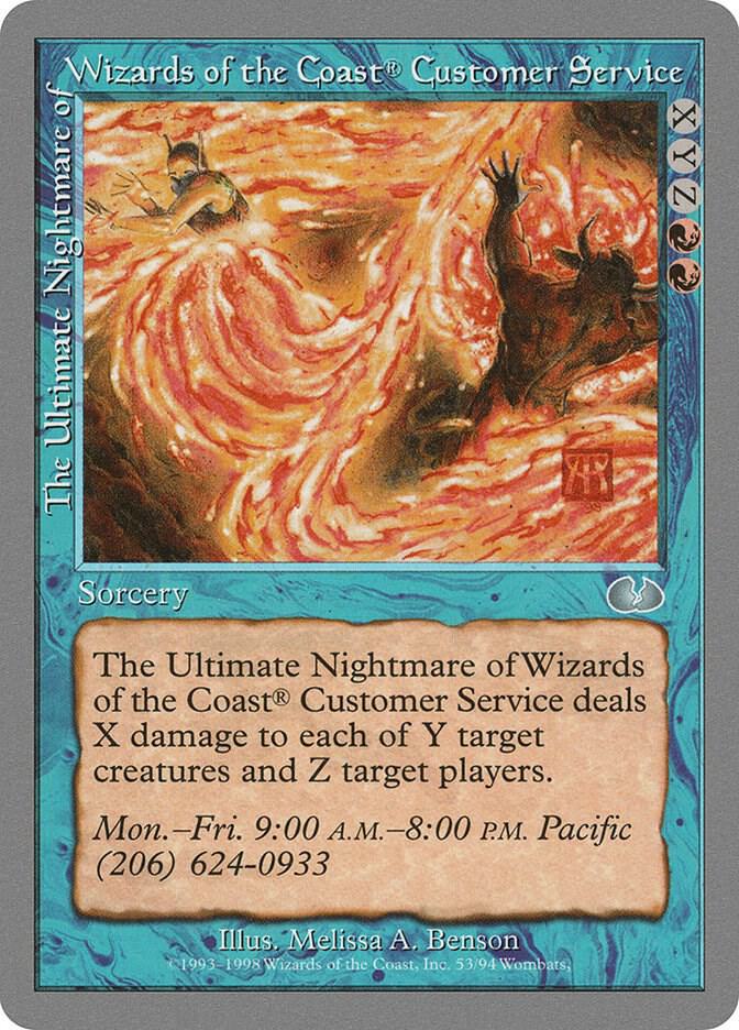 The Ultimate Nightmare of Wizards of the Coast Customer Service #53 Unglued