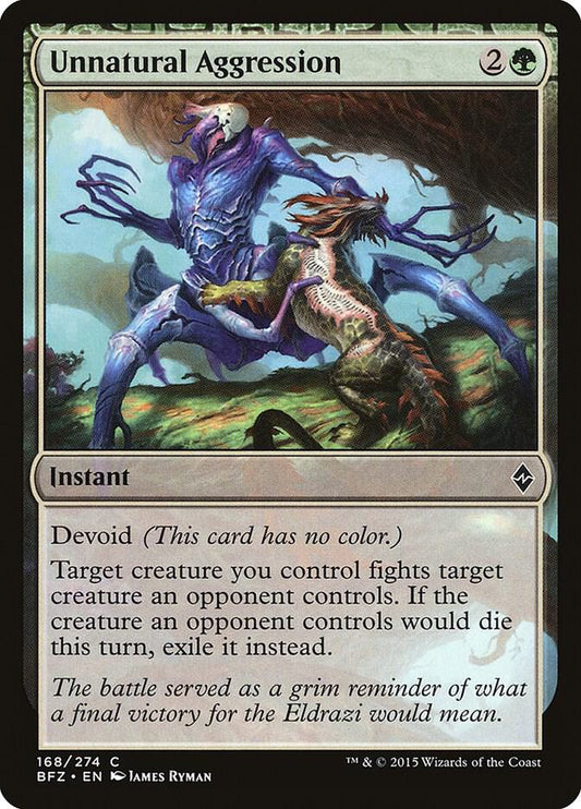 Unnatural Aggression #168 FOIL Battle for Zendikar
