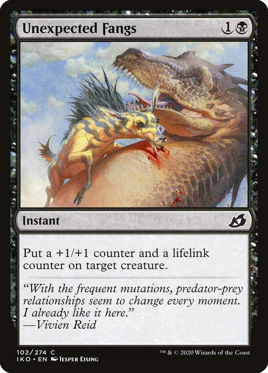 Unexpected Fangs #102 FOIL Ikoria: Lair of Behemoths