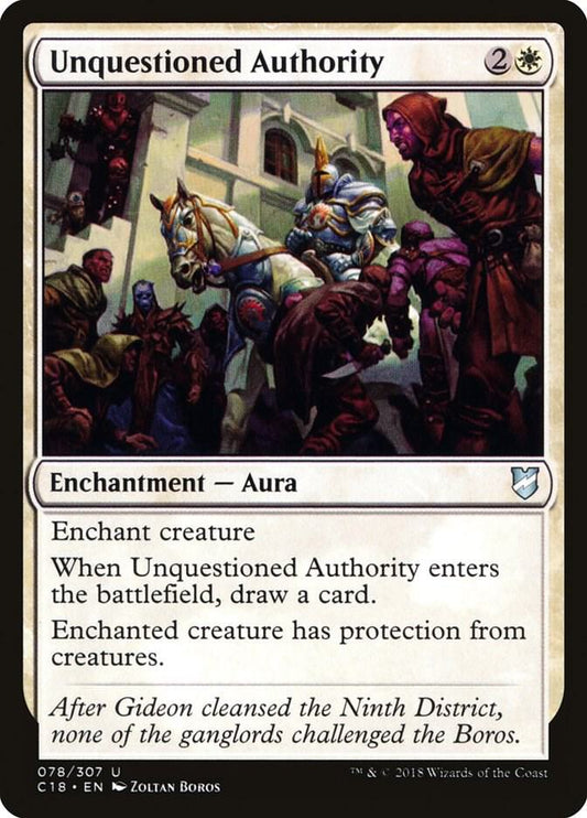Unquestioned Authority #78 Commander 2018