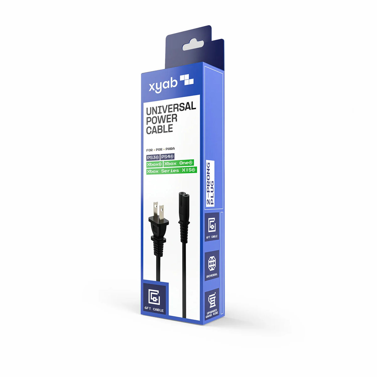 Universal Power Cable (PS3, PS4, Xbox, Xbox One) (XYAB)