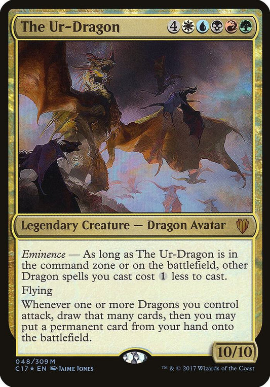 The Ur-Dragon #48 FOIL Commander 2017 OVERSIZE card