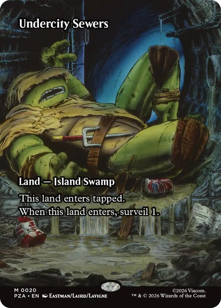 Undercity Sewers (Borderless) #20 Teenage Mutant Ninja Turtles Source Material