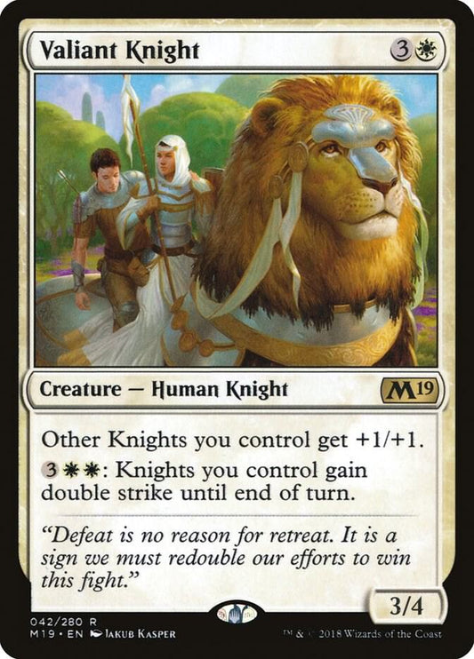 Valiant Knight #42 FOIL Core Set 2019