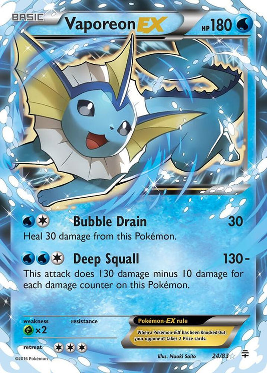 Vaporeon EX #24 Generations