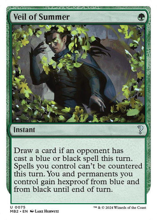 Veil of Summer (White Border) #75 Mystery Booster 2