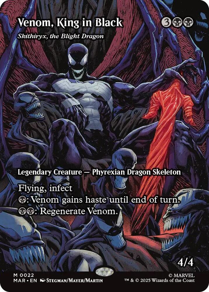 Venom, King in Black (Skithiryx, the Blight Dragon) (Borderless) #22 Marvel Universe Eternal-Legal