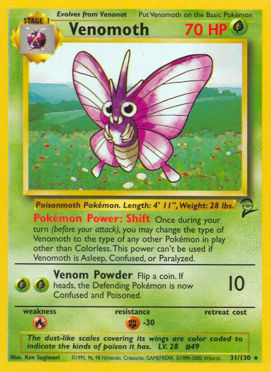 Venomoth #31 Base Set 2