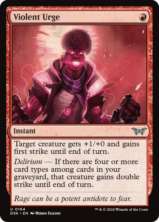 Violent Urge #164 FOIL Duskmourn: House of Horror