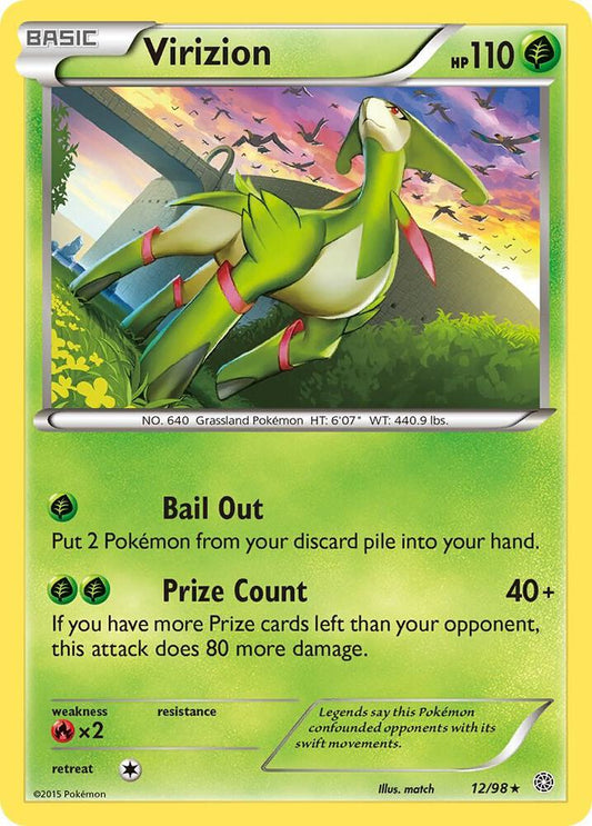 Virizion #12 HOLOFOIL XY - Ancient Origins