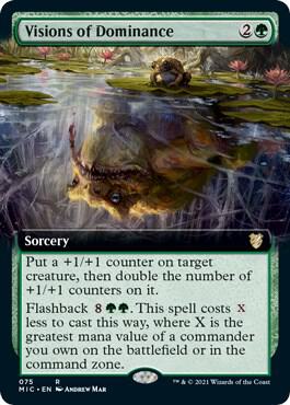 Visions of Dominance #75 (Extended Art) Commander: Innistrad: Midnight Hunt