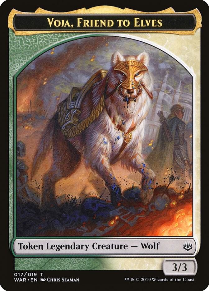 Voja, Friend to Elves Token #17 War of the Spark