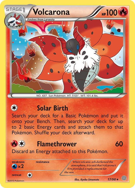 Volcarona #17 HOLOFOIL XY - Ancient Origins