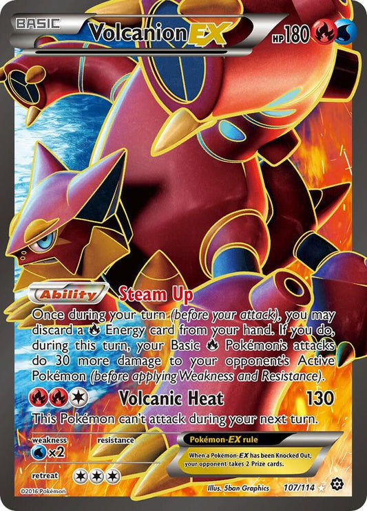 Volcanion EX (Full Art) #107 XY - Steam Siege