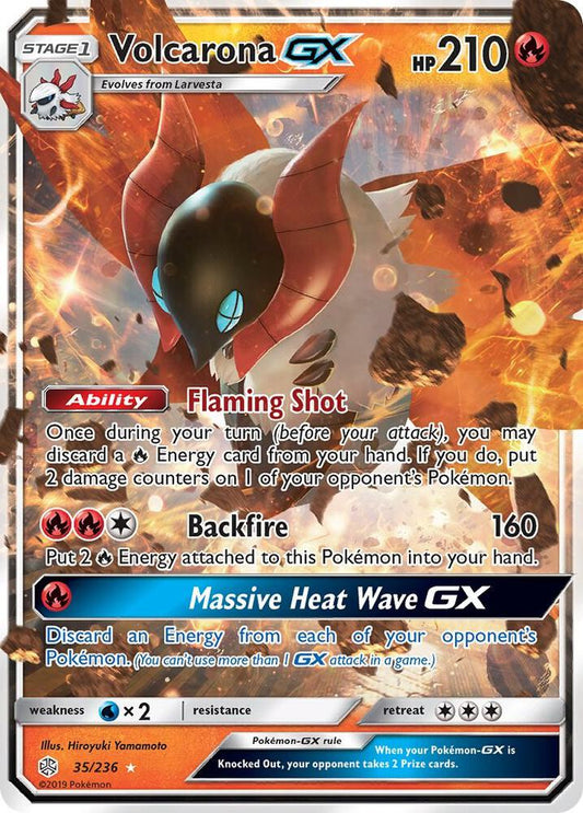 Volcarona GX #35 Cosmic Eclipse