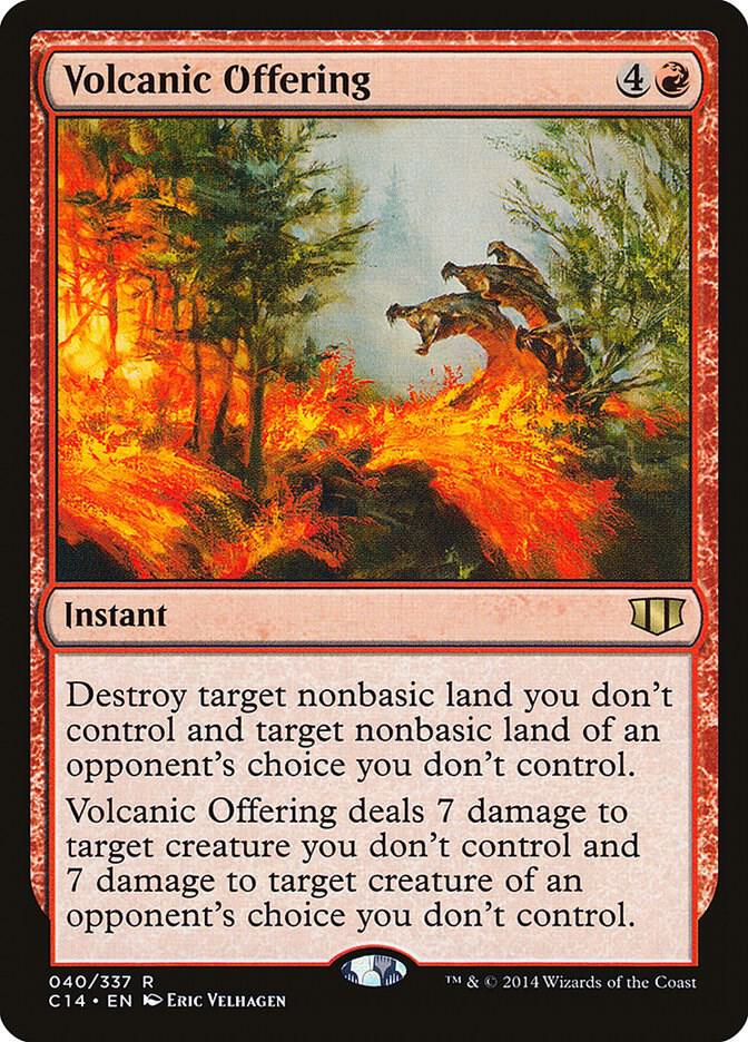 Volcanic Offering #40 Commander 2014