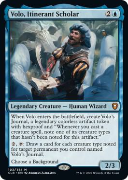 Volo, Itinerant Scholar #103 FOIL Commander Legends: Battle for Baldur's Gate