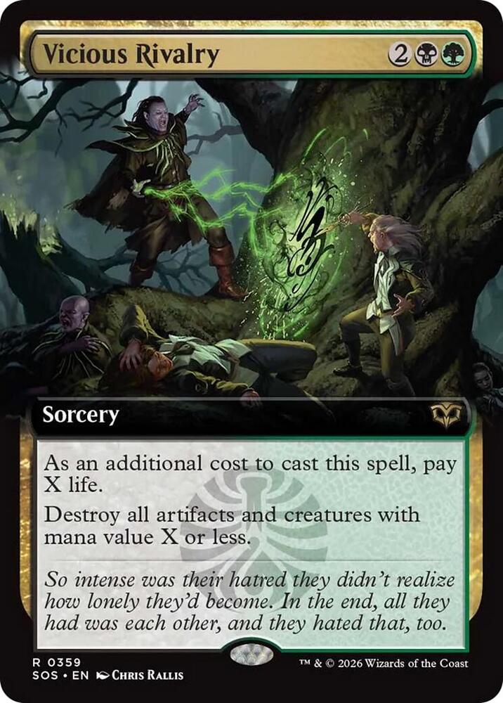 Vicious Rivalry (Extended Art) #359 FOIL Secrets of Strixhaven