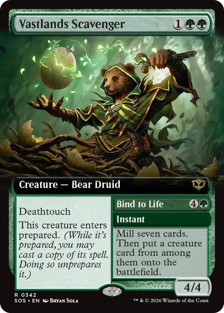 Vastlands Scavenger (Extended Art) #342 Secrets of Strixhaven
