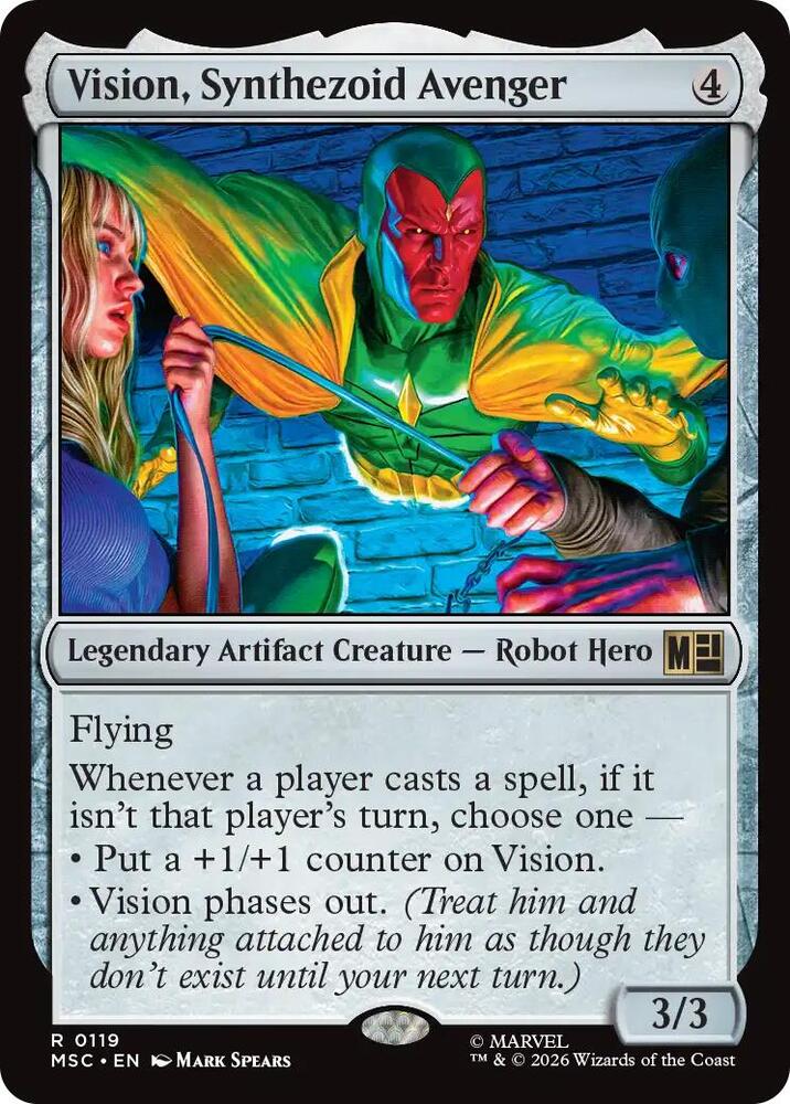 Vision, Synthezoid Avenger #119 Commander: Marvel Super Heroes