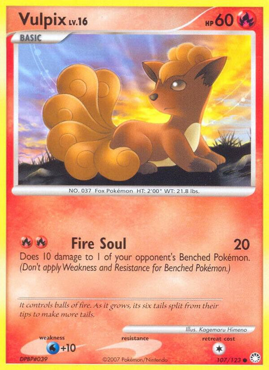 Vulpix #107 Mysterious Treasures