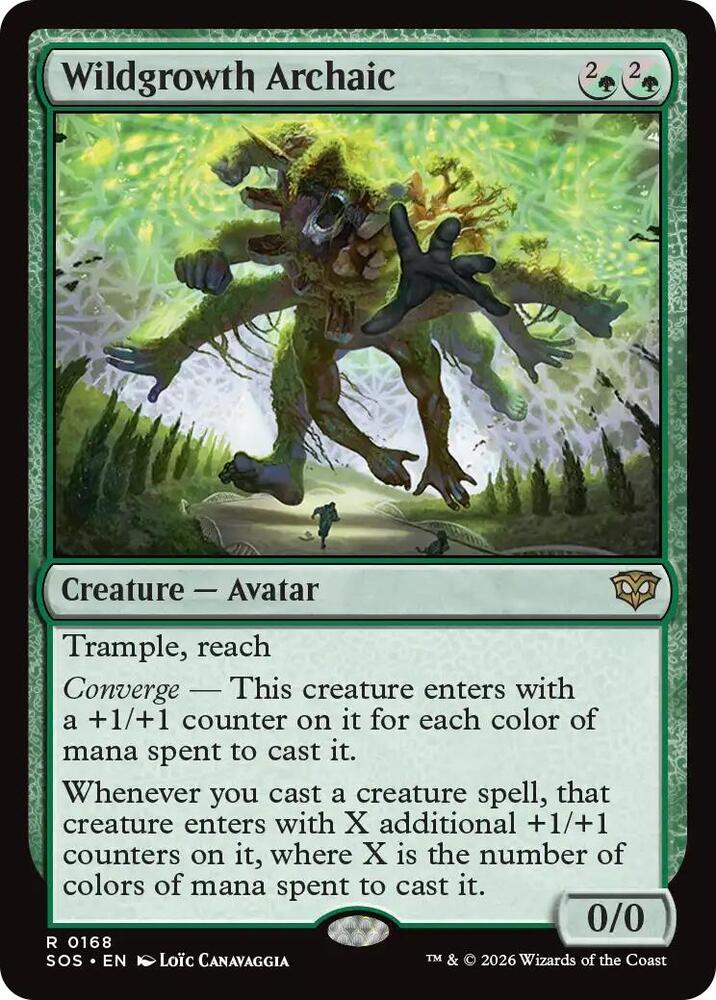 Wildgrowth Archaic #168 FOIL Secrets of Strixhaven